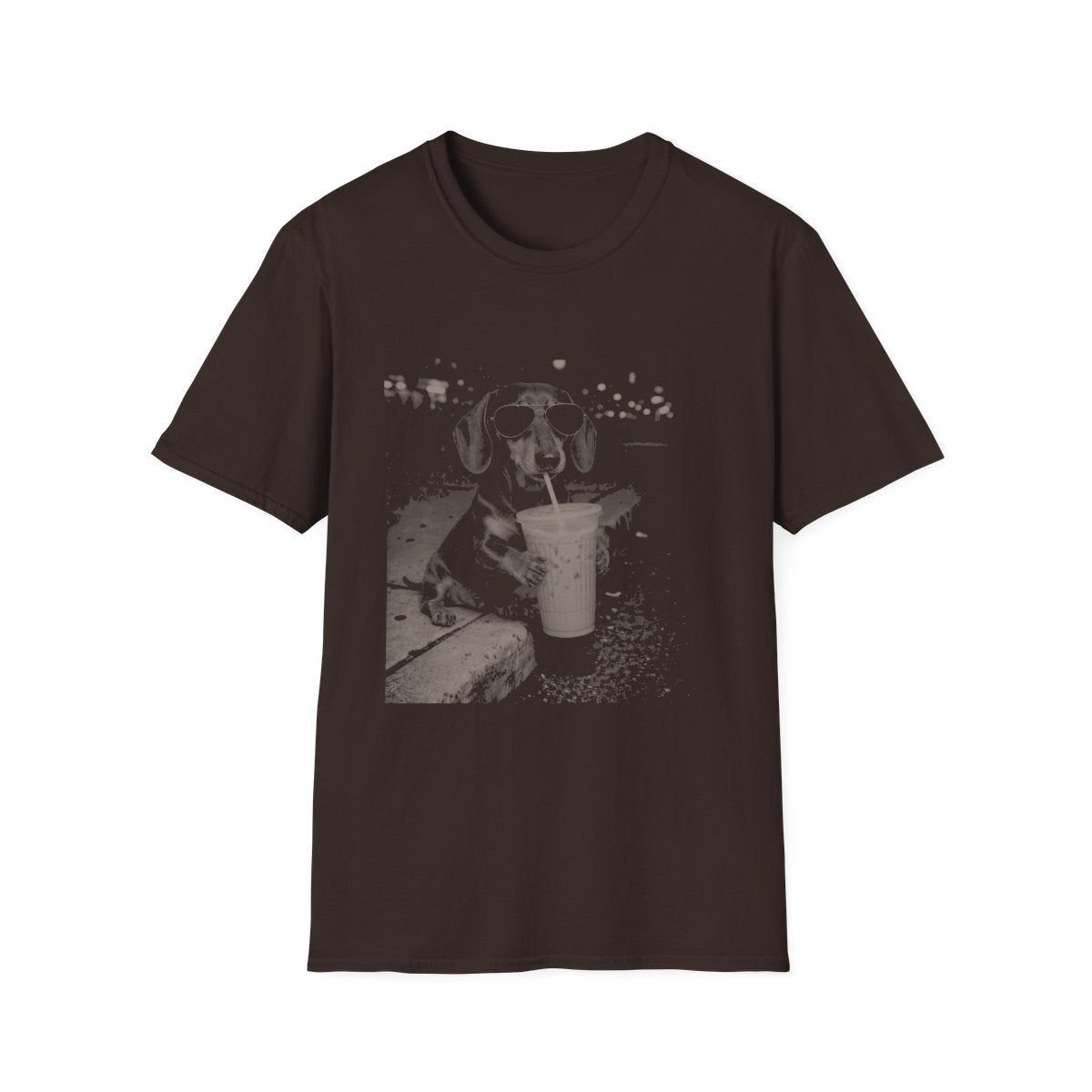 Iced Coffee Dachshund Tee