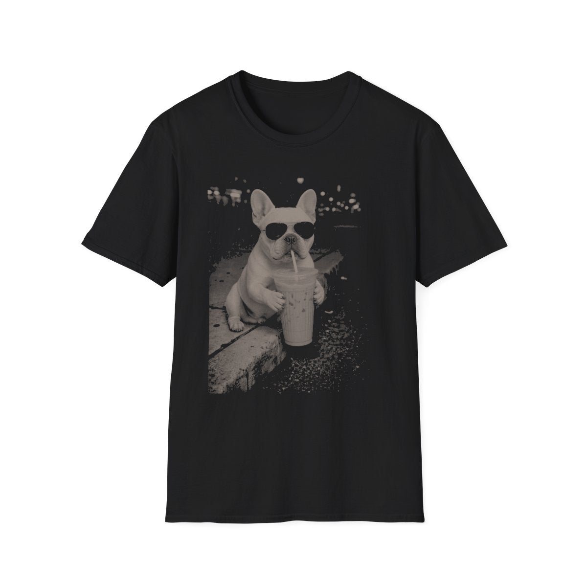 Iced Coffee French Bulldog Tee