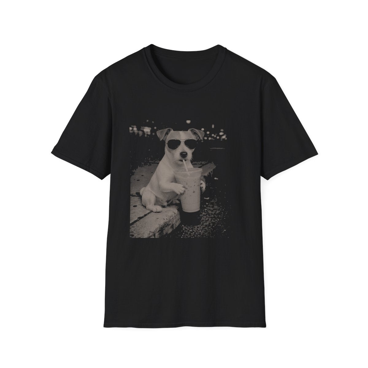 Iced Coffee Jack Russell Terrier Tee