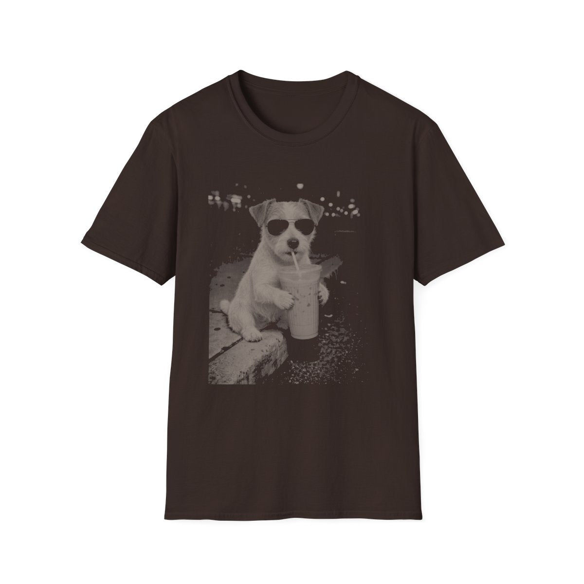 Iced Coffee Parson Russell Terrier Tee