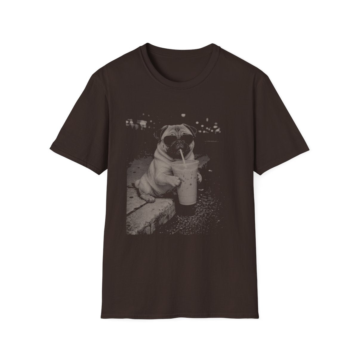 Iced Coffee Pug Tee