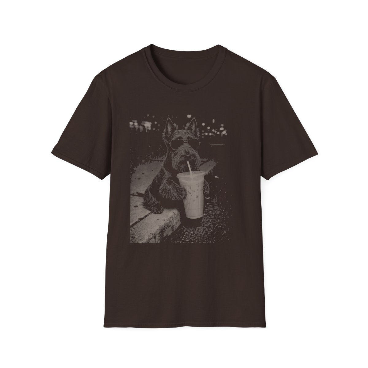Iced Coffee Scottish Terrier Tee