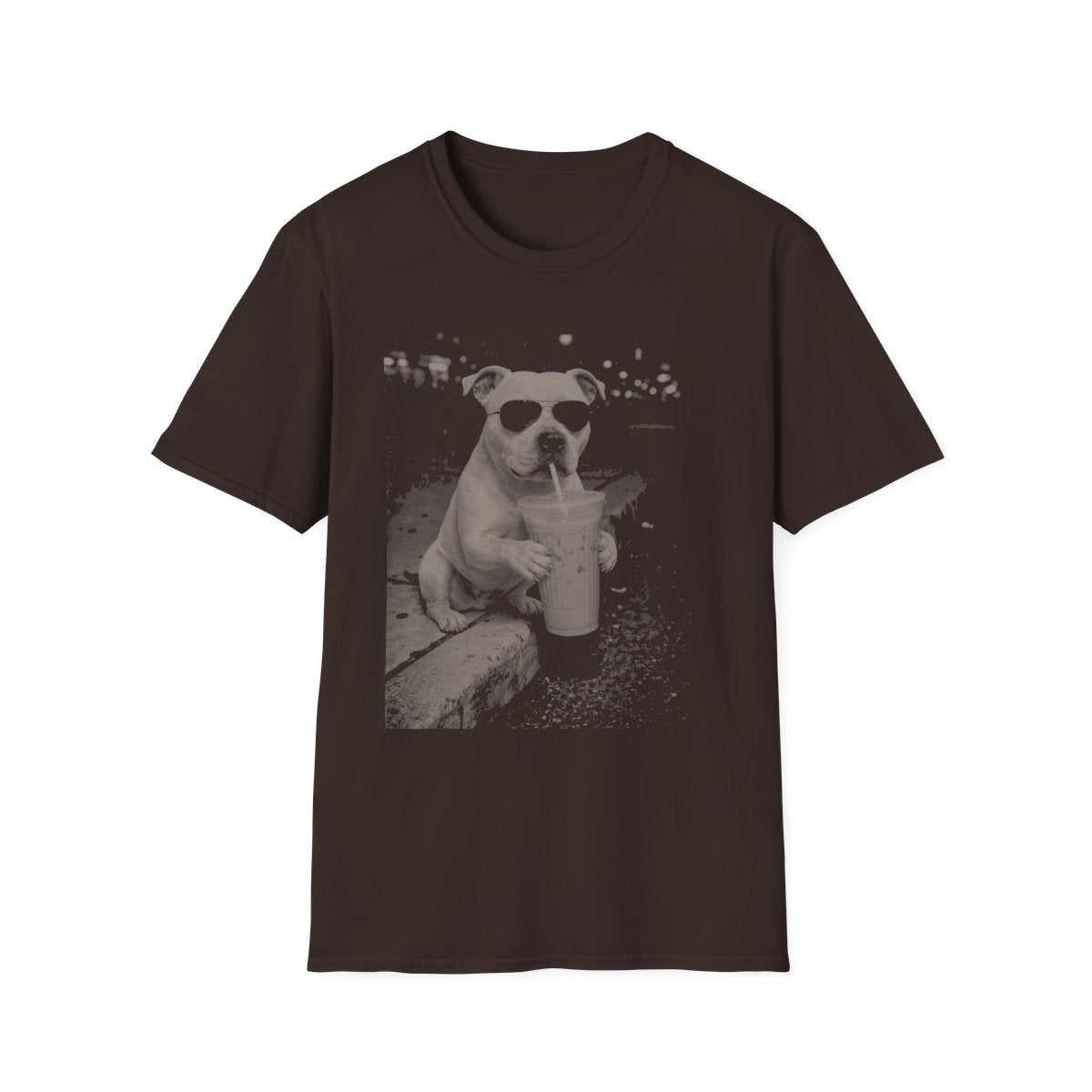 Iced Coffee Staffordshire Bull Terrier Tee