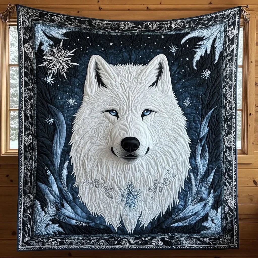 Icy Gaze Quilt Blanket