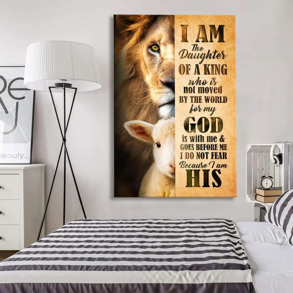 i am the daughter of a king canvas wall art (view 5)