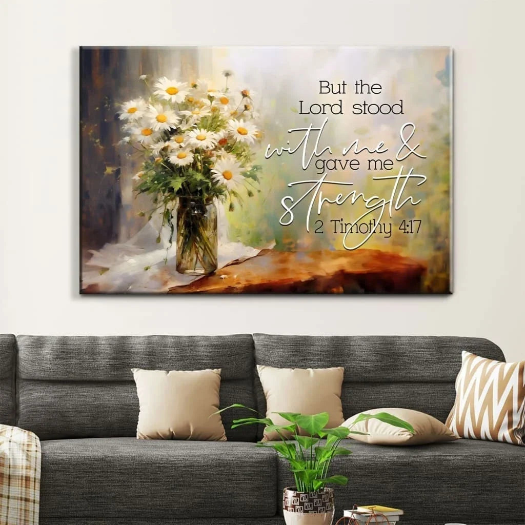but the lord stood with me and gave me strength 2 timothy 4 17 canvas wall art (Landscape) (view 5)