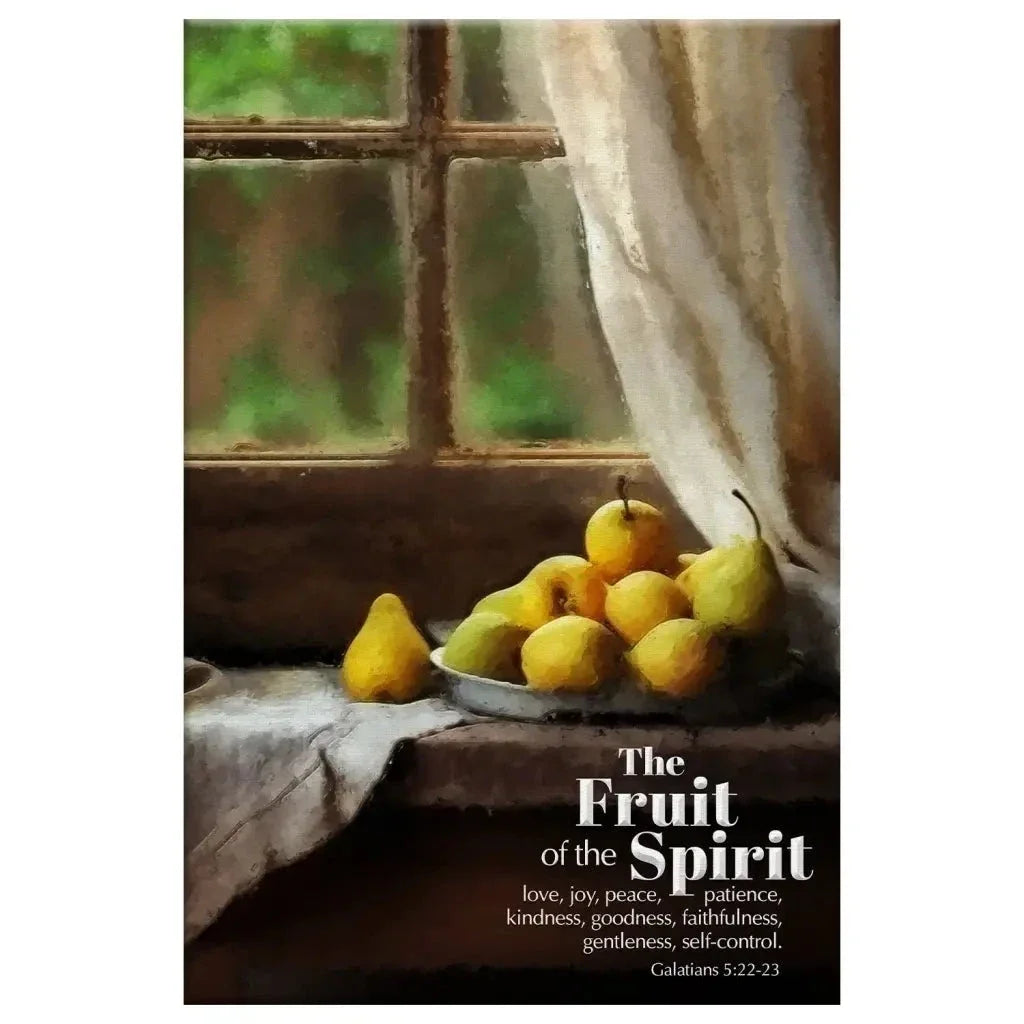 the fruit of the spirit wall art vintage window christian canvas art (view 4)
