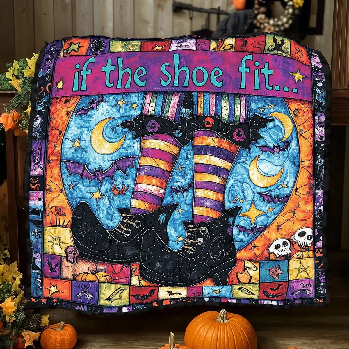 If The Shoe Fit Quilt Blanket