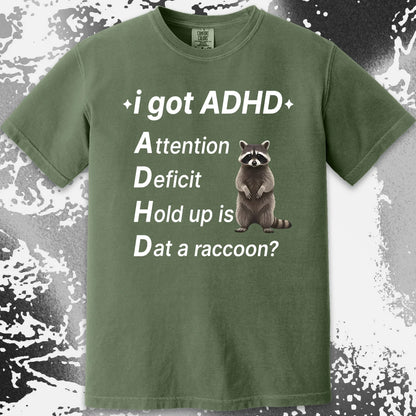 I Got ADHD – Dat a Raccoon? Shirt, funny meme tee gift (view 4)