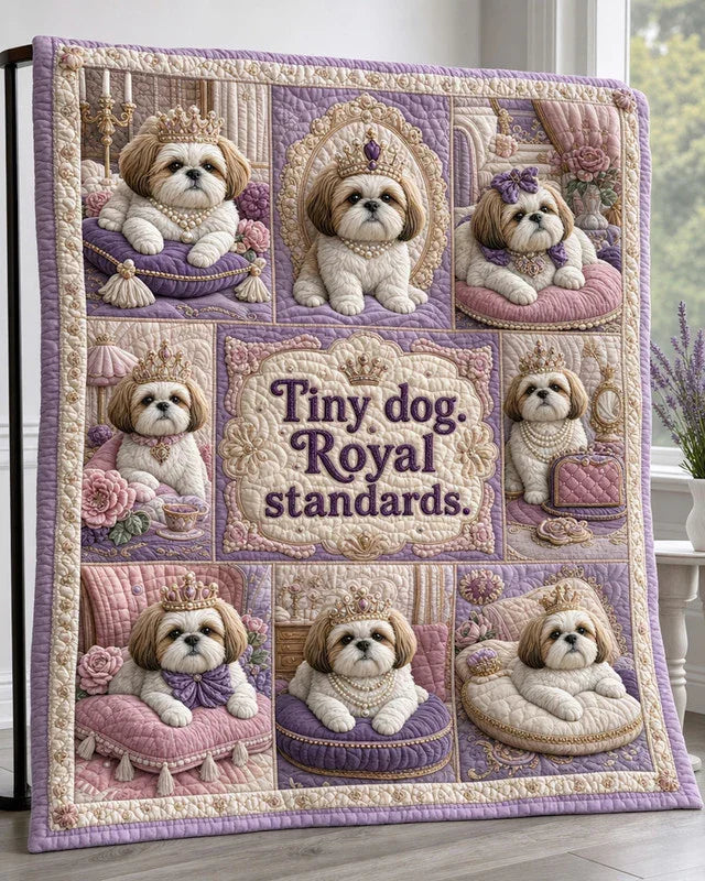 Imperial Paws Quilt Blanket - Quilted Blanket by Wild and Way