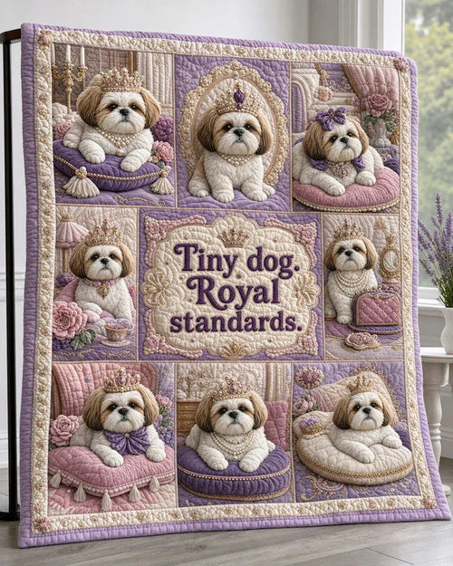 Imperial Paws Quilt Blanket - Quilted Blanket by Wild and Way