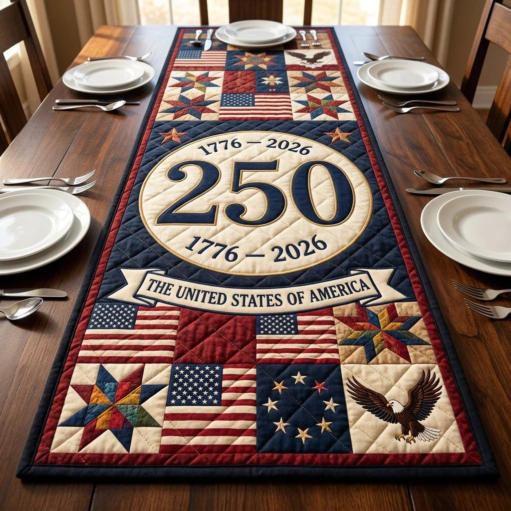 Independence Echo Quilted Table Runner