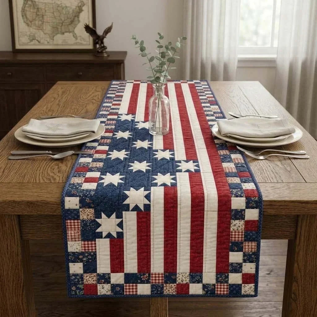 Independence Lane Quilted Table Runner