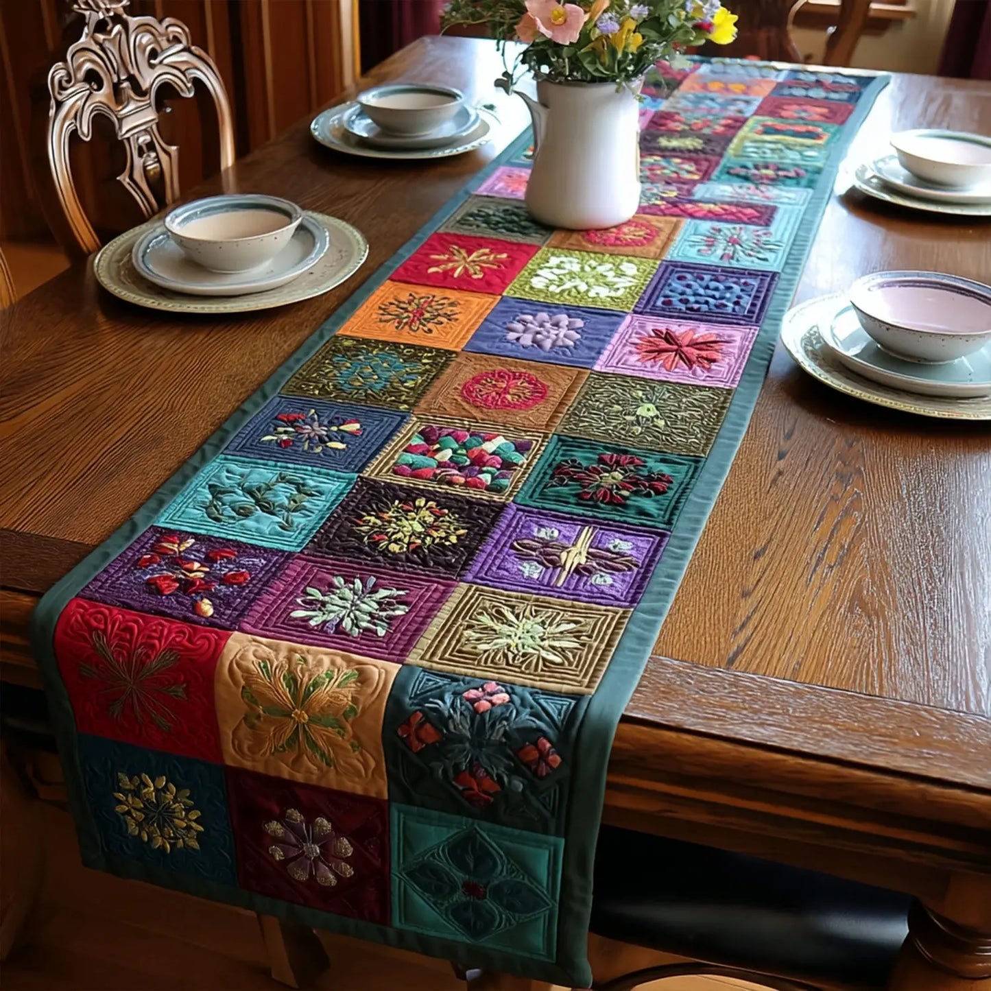 Infinite Growth Quilted Table Runner