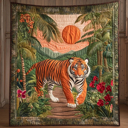 Inside Jungle Quilt Blanket