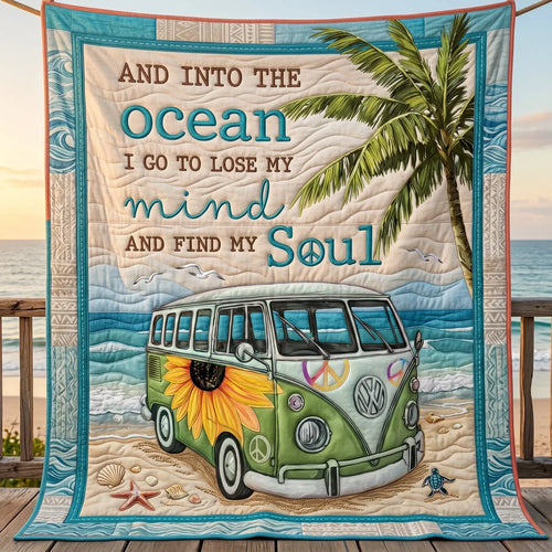 Into The Ocean Quilt Blanket