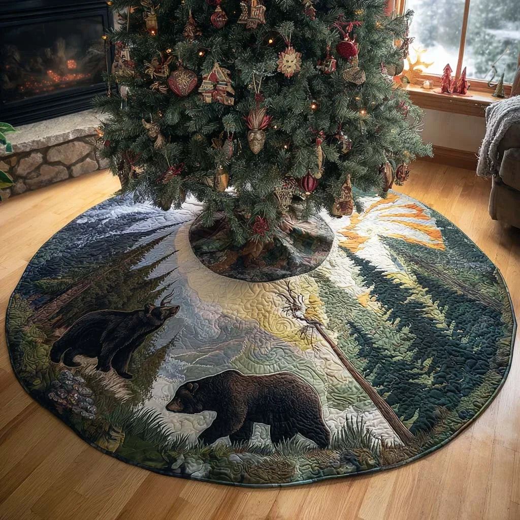 Into the Timber Christmas Quilted Tree Skirt