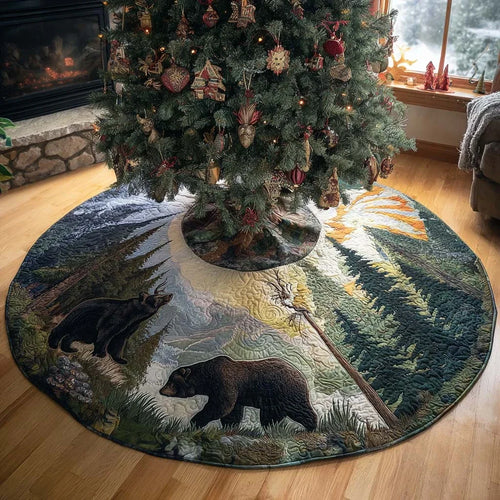 Into the Timber Christmas Quilted Tree Skirt
