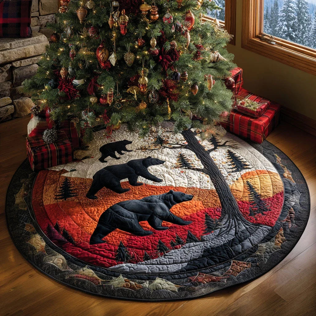 Into the Wild Woods Quilted Round Mat