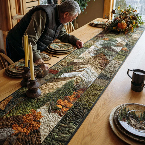 Into the Woods Quilted Table Runner