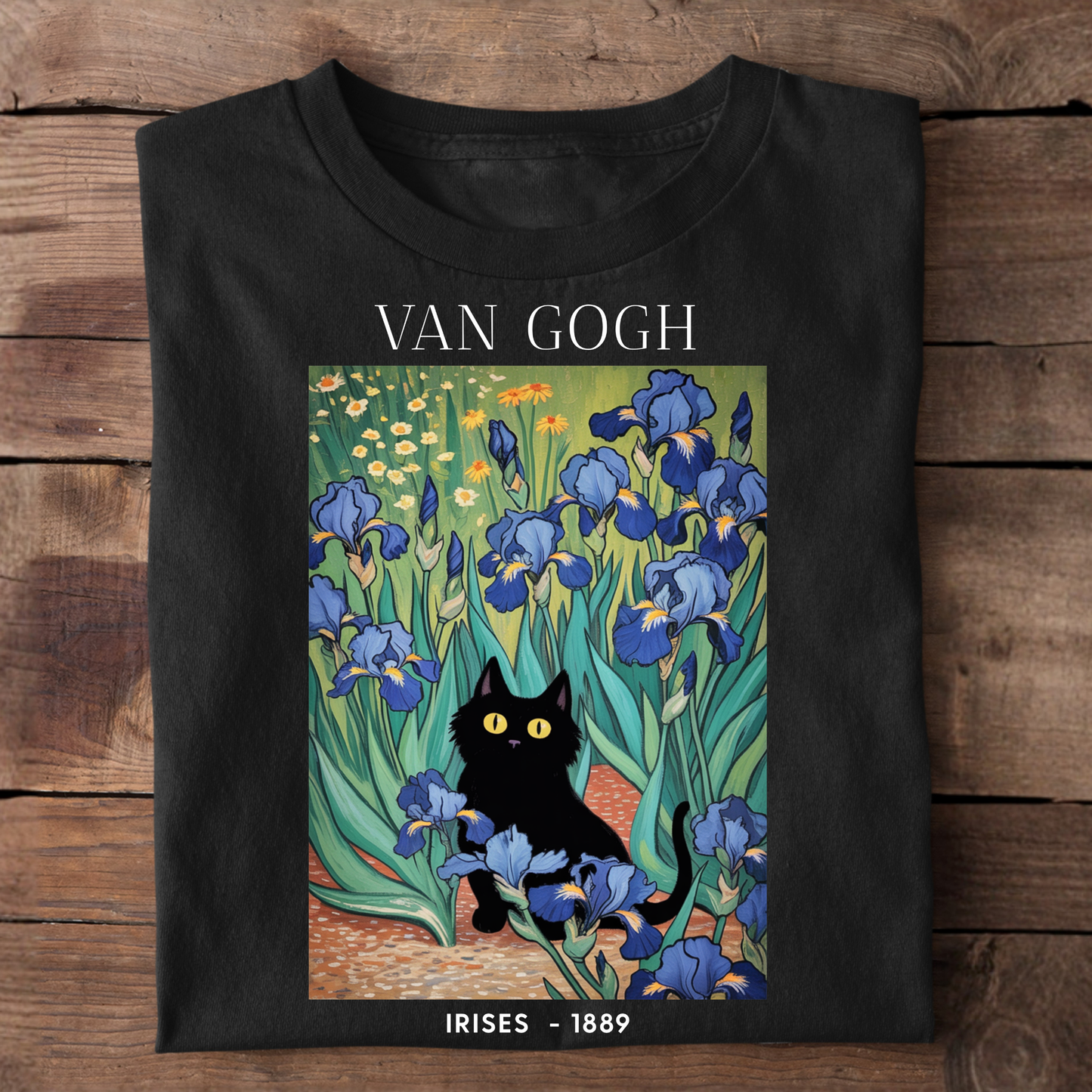 Van Gogh Irises Basic Shirt Unisex