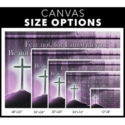 isaiah 41 10 wall art fear not for i am with you wall art canvas print (Landscape) (view 3)