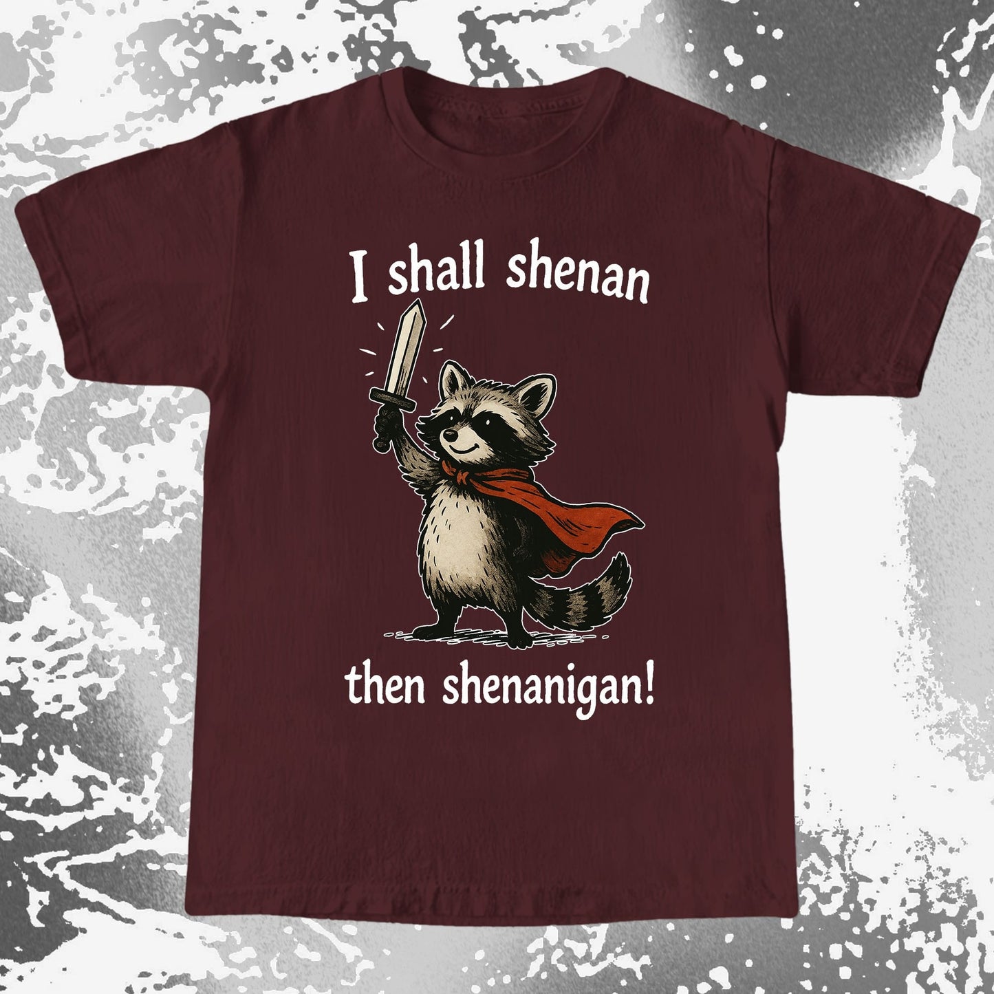 I Shall Shenan Then Shenanigan Raccoon, funny meme tee gift (view 8)