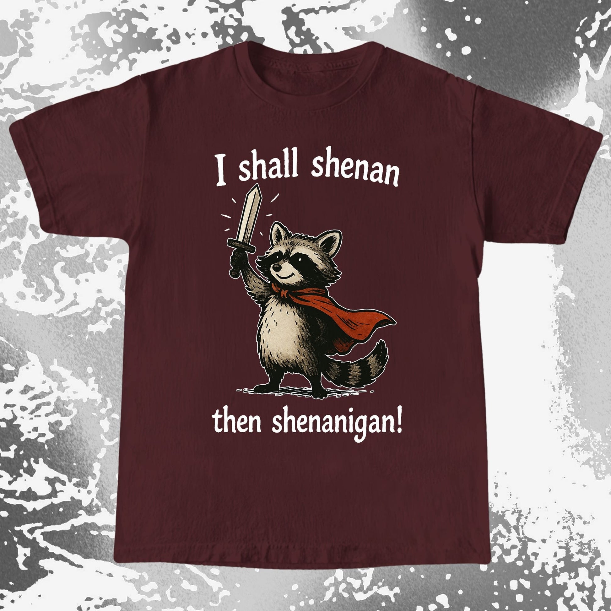 I Shall Shenan Then Shenanigan Raccoon, funny meme tee gift (view 8)