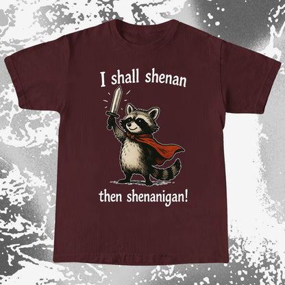 I Shall Shenan Then Shenanigan Raccoon, funny meme tee gift (view 8)