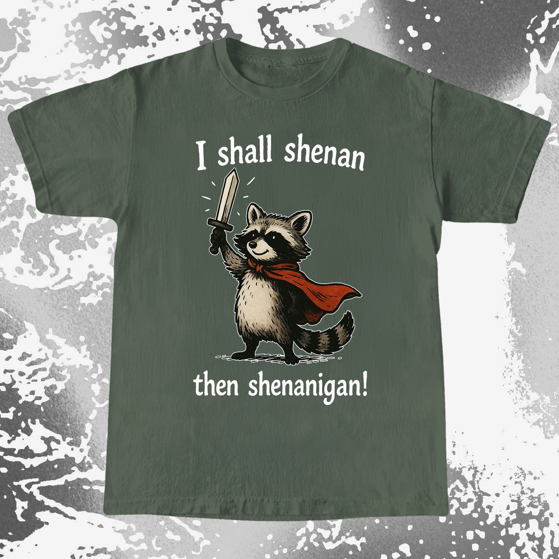 I Shall Shenan Then Shenanigan Raccoon, funny meme tee gift (view 6)