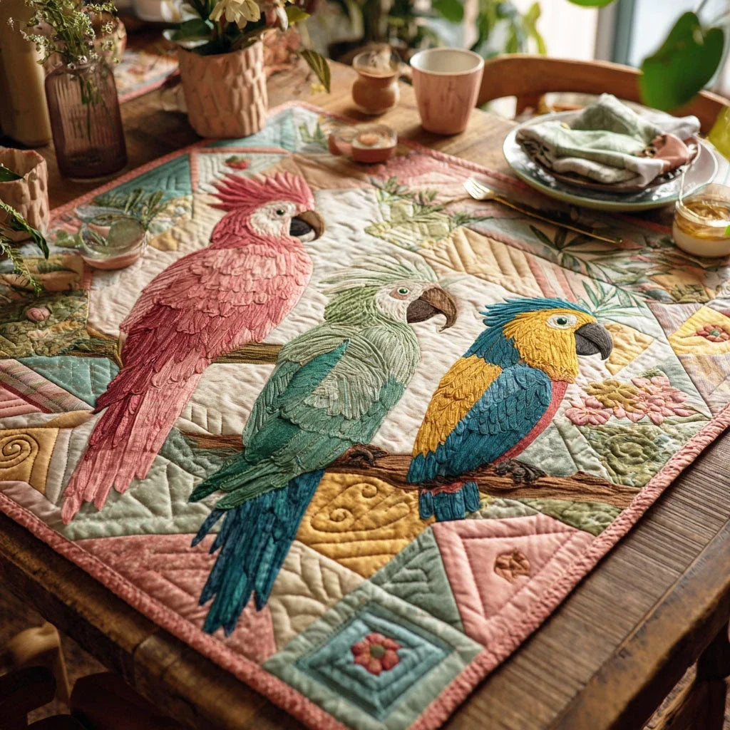 Island Song Quilted Table Topper