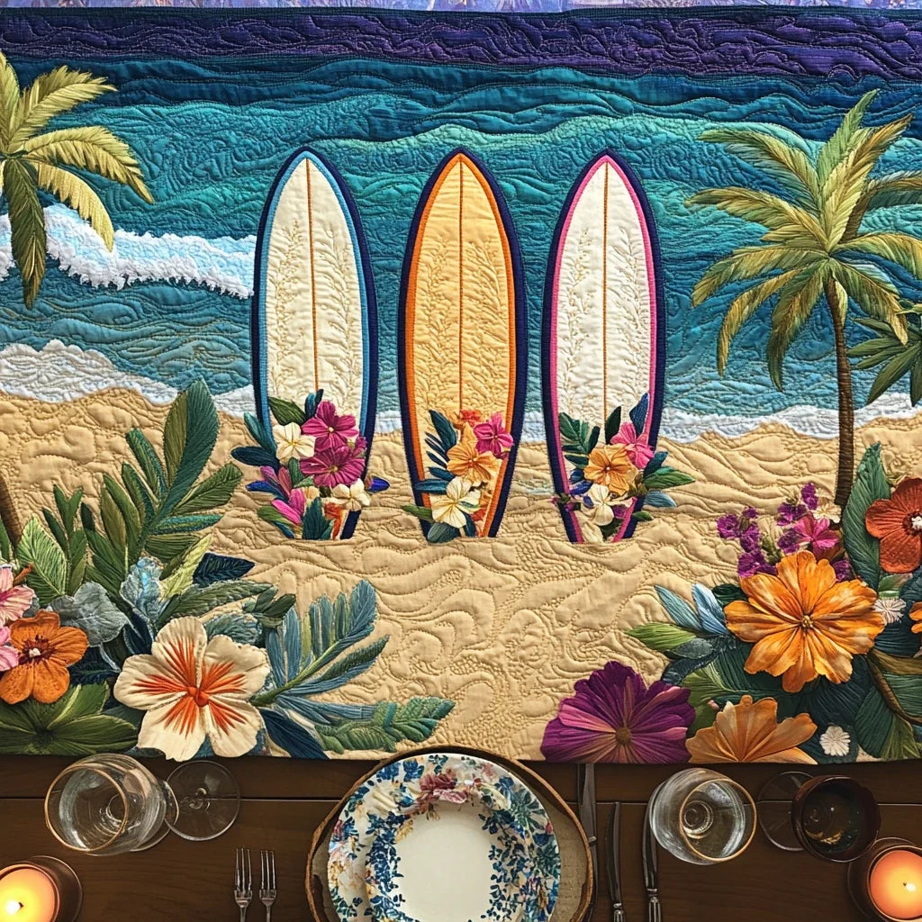 Island Vibes Quilted Table Runner
