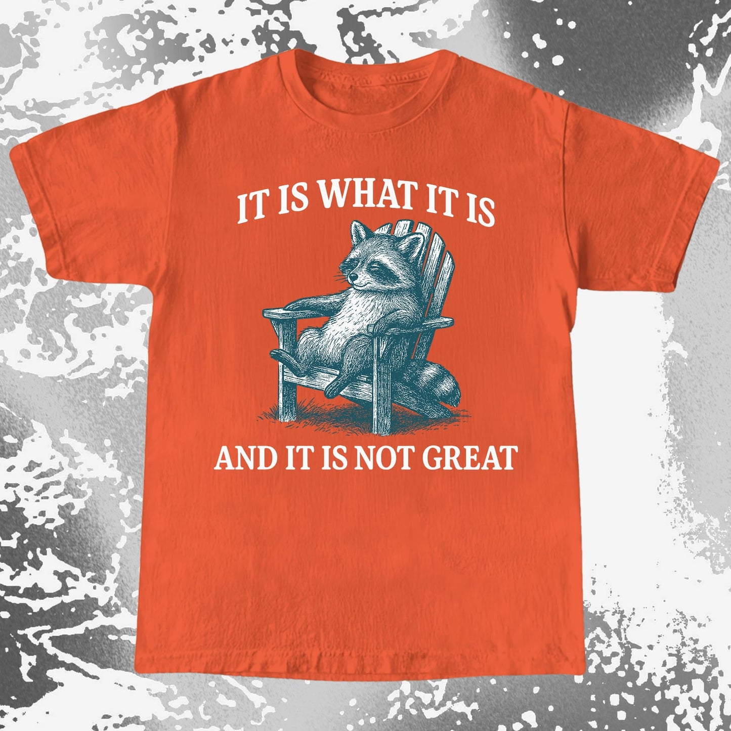 Raccoon It Is What It Is Not Great Shirt, funny meme tee gift (view 6)