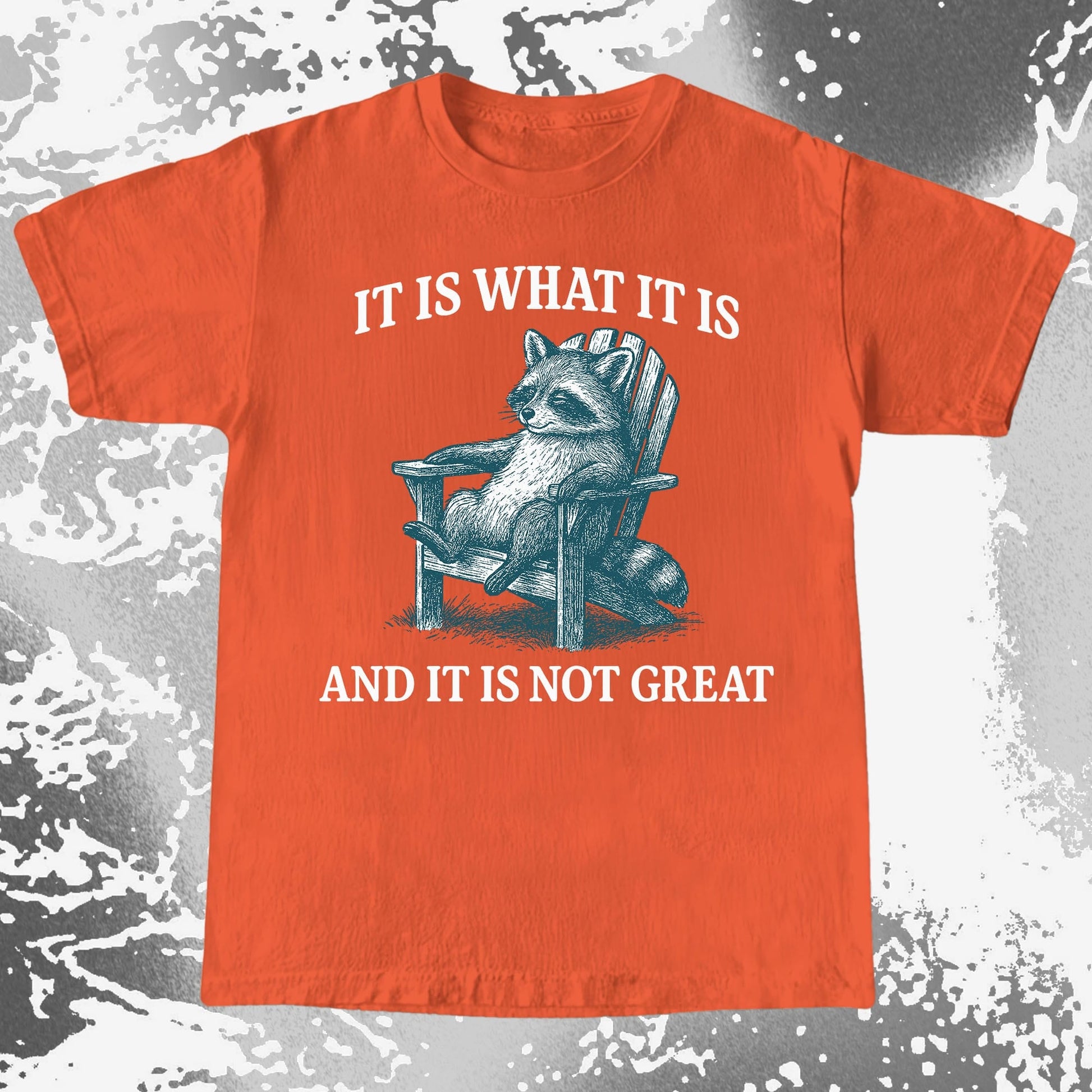 Raccoon It Is What It Is Not Great Shirt, funny meme tee gift (view 6)