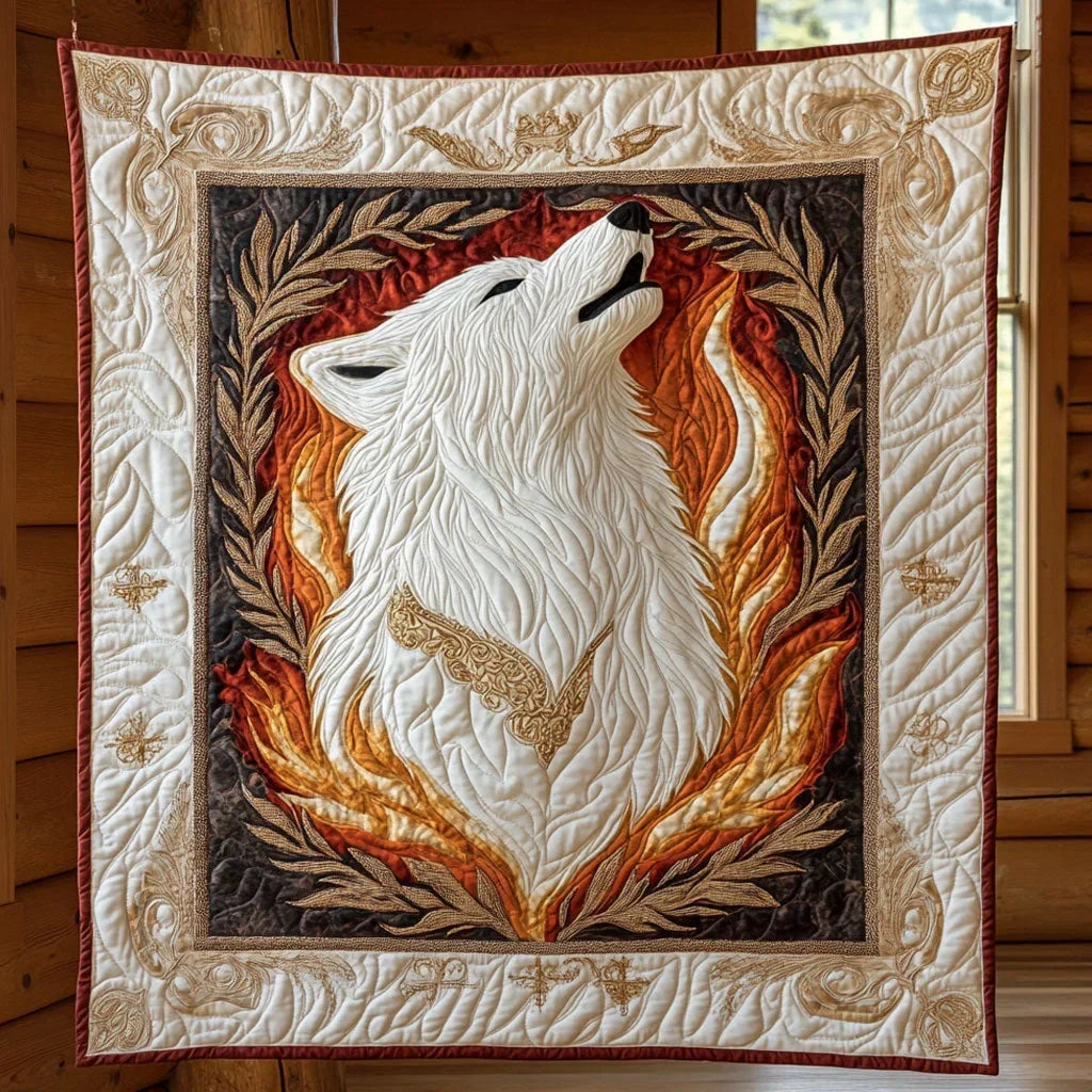 Ivory Blaze Quilt Blanket