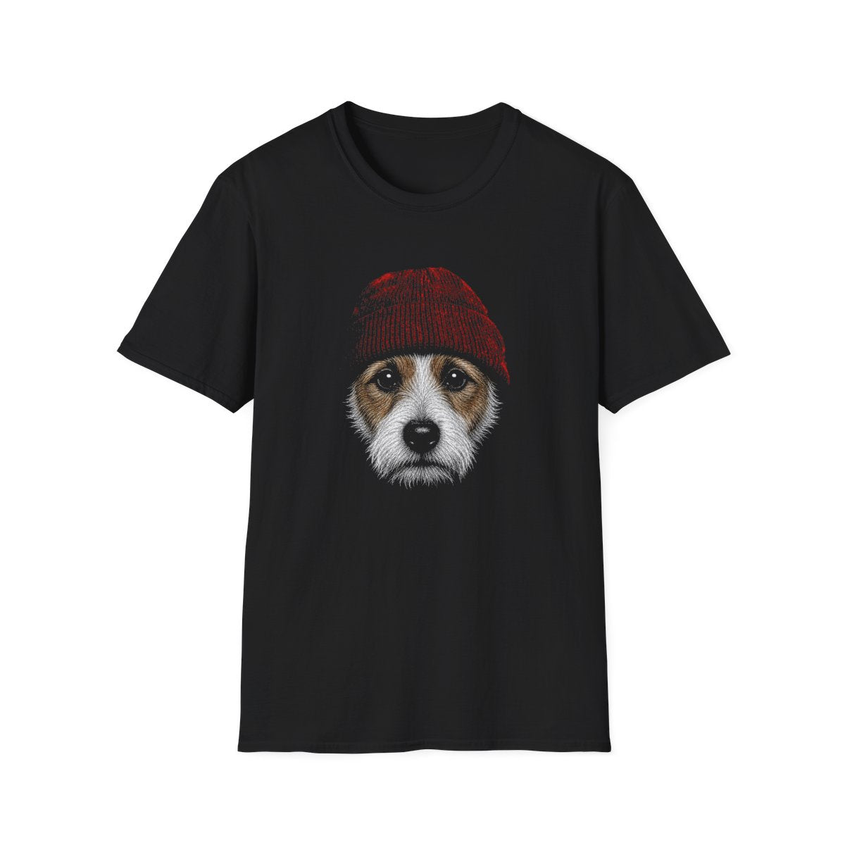 Jack Russell Terrier In Beanie Tee