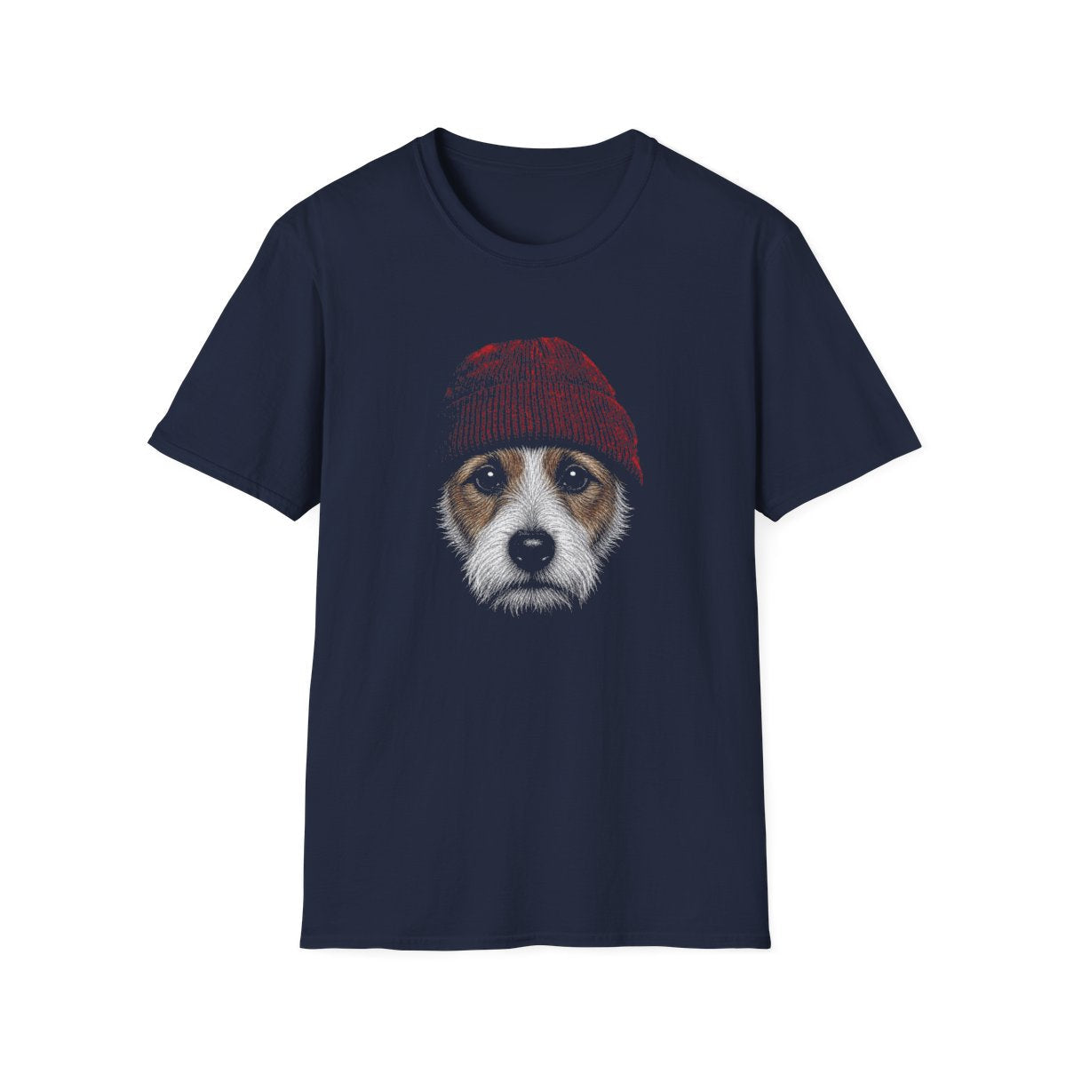 Jack Russell Terrier In Beanie Tee