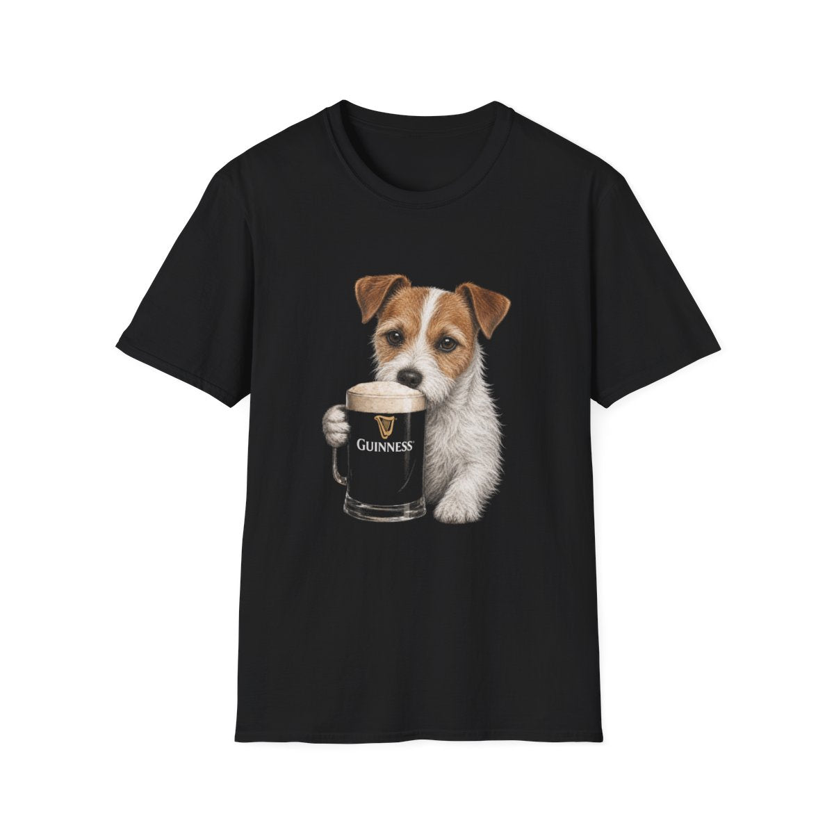 Jack Russell Terrier With A Pint Tee