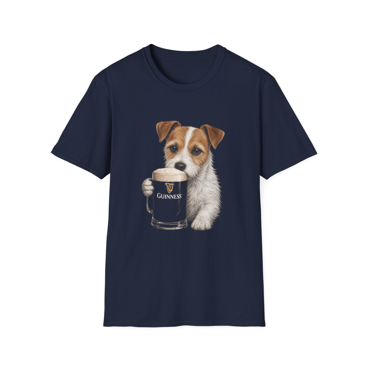 Jack Russell Terrier With A Pint Tee