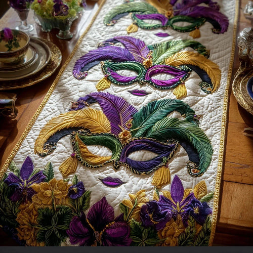 Jester Parade Quilted Table Runner