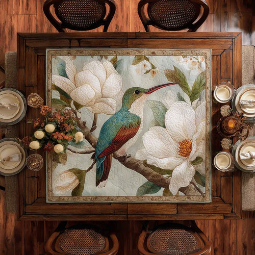 Jewel Flight Quilted Table Topper
