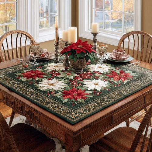 Jolly Bloom Quilted Table Topper