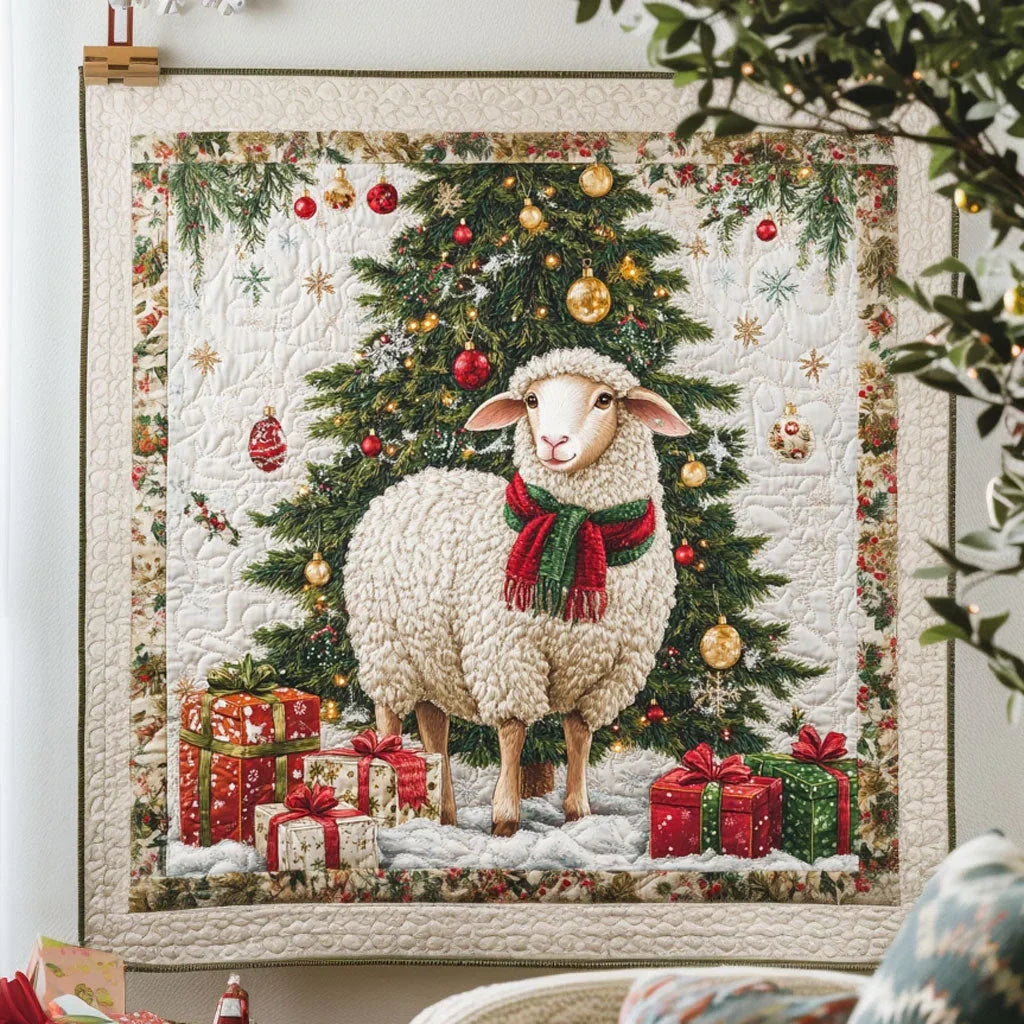 Jolly Gift Sheep Quilt Blanket