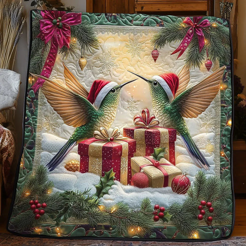 Jolly Hummingbirds Quilt Blanket