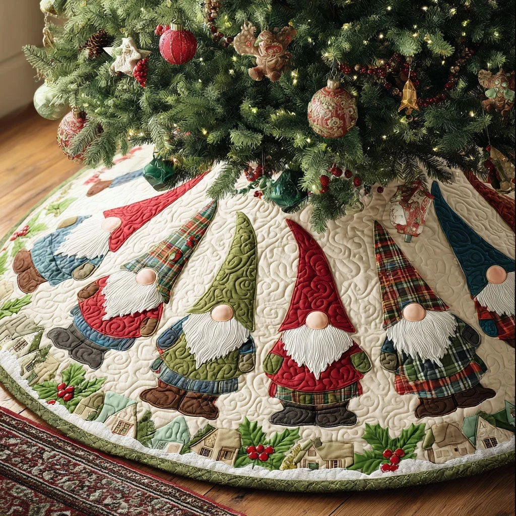 Jolly Jingles Christmas Quilted Tree Skirt