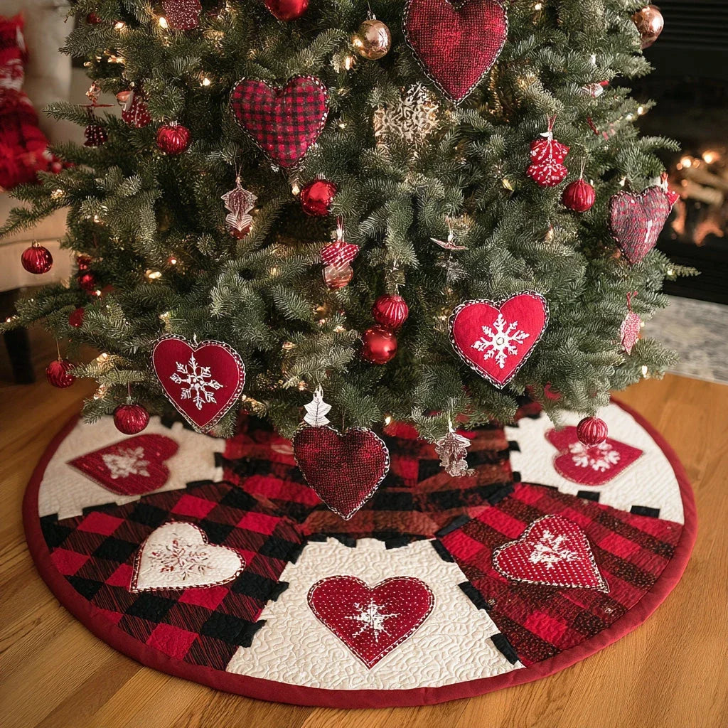 Jolly Mix Christmas Quilted Tree Skirt