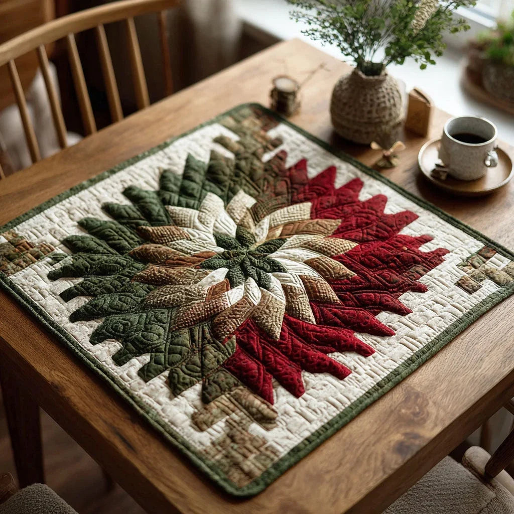 Jolly Tree Quilted Table Topper