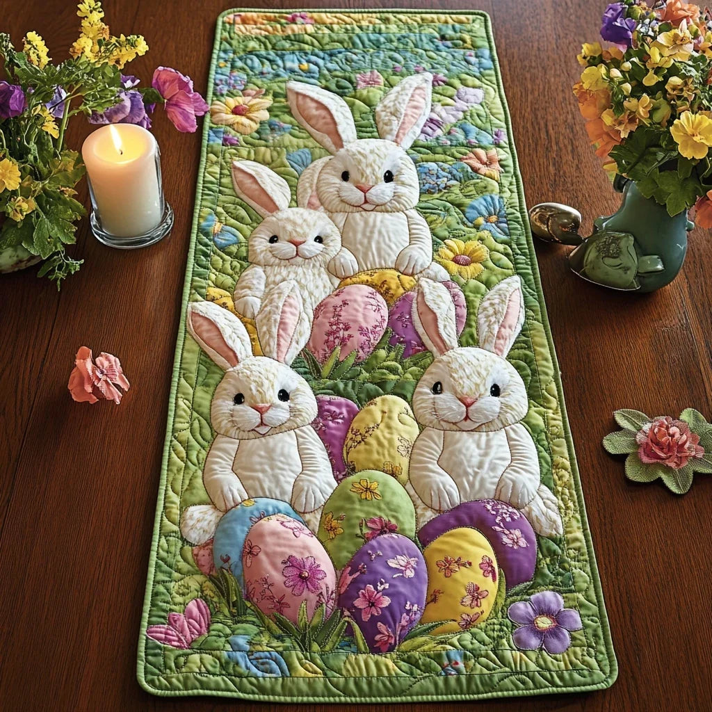 Joyful Hops Quilted Table Runner