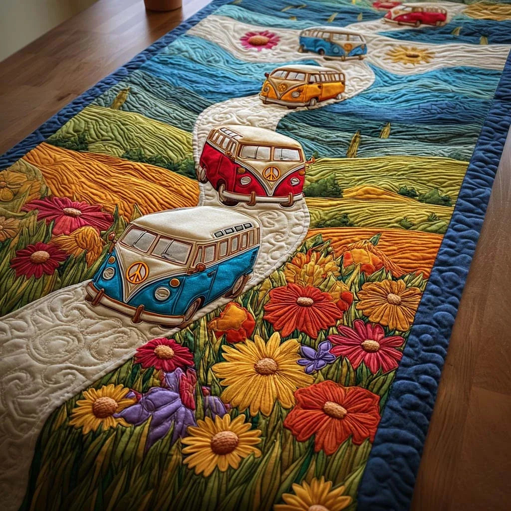 Joyful Miles Quilted Table Runner