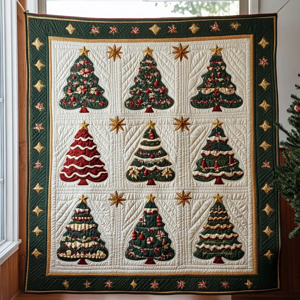 Joyful Pine Quilt Blanket